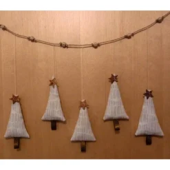 Weihnachtszeit Bäumchengirlande mit 5 Tannenbäumchen oder einzelne Tannenbäumchen