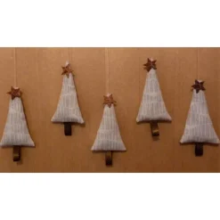 Weihnachtszeit Bäumchengirlande mit 5 Tannenbäumchen oder einzelne Tannenbäumchen