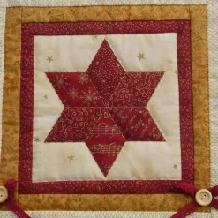 Weihnachtszeit Kleiner Wandbehang mit Sterngirlande und Tüte