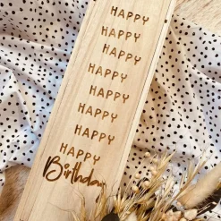 Weinbox aus Holz zum Geburtstag | Geschenkideen zum Geburtstag | individuelle Weinkiste als Geschenk