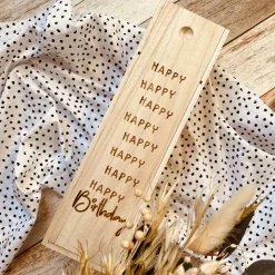 Weinbox aus Holz zum Geburtstag | Geschenkideen zum Geburtstag | individuelle Weinkiste als Geschenk