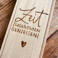 Weinbox mit Gravur | Weinkiste Geschenk individuell gestalten | Weinbox als Hochzeitsgeschenk | Weinpräsent Holzoptik