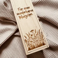 Weinbox mit Gravur | Weinkiste Geschenk individuell gestalten | Weinbox als Geburtstagsgeschenk | Weinpräsent Holzoptik