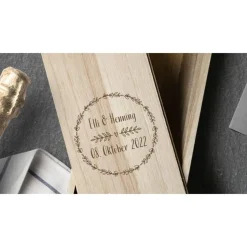 Weinkiste personalisiertes Geschenk Hochzeit