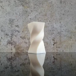 Wellenkerze I Geometrische Kerze I Dekorative Kerze aus Sojawachs I Home Decor I Hingucker I Minimalistisch