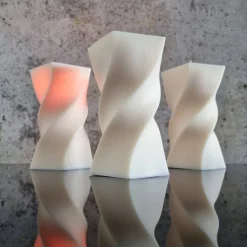 Wellenkerze I Geometrische Kerze I Dekorative Kerze aus Sojawachs I Home Decor I Hingucker I Minimalistisch