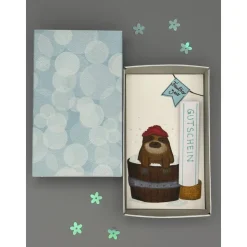 Wellness Geschenkbox Faultier – Gutschein & Geld stilvoll verpacken