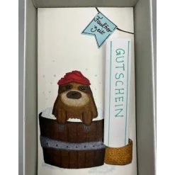 Wellness Geschenkbox Faultier – Gutschein & Geld stilvoll verpacken