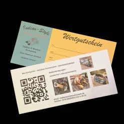 Wertgutschein im Kartenformat – Geschenkgutschein für individuelles Shopping