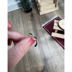 Wichtel Brille Miniatur ca. 2cm Wichtelzubehör Brillengestell Sehhilfe Gläser Brille zum Vorlesen