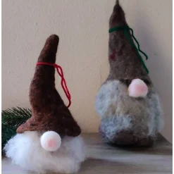 Wichtel 2er-Set, handgefilzt