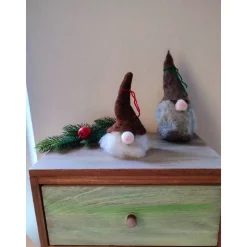 Wichtel 2er-Set, handgefilzt