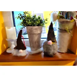 Wichtel 2er-Set, handgefilzt