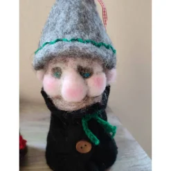 Wichtel 2er-Set, handgefilzt