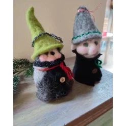 Wichtel 2er-Set, handgefilzt