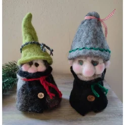 Wichtel 2er-Set, handgefilzt