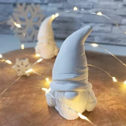 Wichtel Figur, Wichtel Weihnachten, Raysin Wichtel, Wichtelgeschenk, Deko Weihnachten, Deko weiß, Weihnachtsdeko