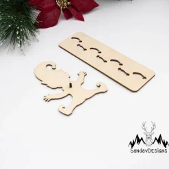 Wichtel Schablone & Fußspuren