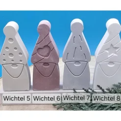 Wichtel Steckerchen Pastell – Handgemachte Deko für Weihnachten, Sammeln & Verschenken