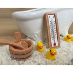 Wichtel Wichteltür Badewanne / Badeente / Thermometer / Badezimmer