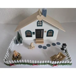 Wichtelhaus Miniaturhaus handgefertigt – Zauberhafte Deko mit Zubehör von Dragonpanda kreativ