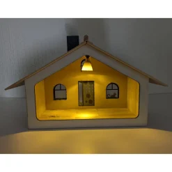 Wichtelhaus Miniaturhaus handgefertigt – Zauberhafte Deko mit Zubehör von Dragonpanda kreativ