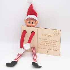 Wichtelkarte aus Holz