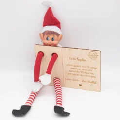 Wichtelkarte aus Holz