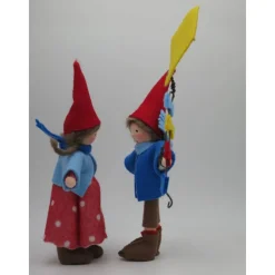 Wichtelpärchen mit Drachen - Herbst - Blumenkind - Jahreszeitentisch - Waldorf Art - Art.Nr. HE42