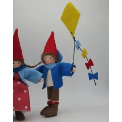 Wichtelpärchen mit Drachen - Herbst - Blumenkind - Jahreszeitentisch - Waldorf Art - Art.Nr. HE42