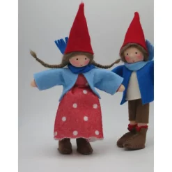 Wichtelpärchen mit Drachen - Herbst - Blumenkind - Jahreszeitentisch - Waldorf Art - Art.Nr. HE42