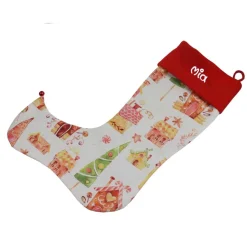 Wichtelstiefel Nikolausstiefel Lebkuchenhaus mit Namen  - Nikolaussocke personalisiert Geschenk zum Nikolaus Advent