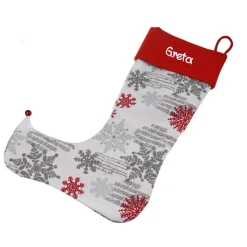 Wichtelstiefel Nikolausstiefel Schneeflocke mit Namen  - Nikolaussocke personalisiert Geschenk zum Nikolaus Advent