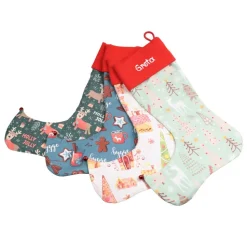 Wichtelstiefel Nikolausstiefel Elch mit Mütze & Namen - Nikolaussocke personalisiert Geschenk zum Nikolaus