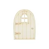 Wichteltür Holztür 6 x 10 x 0,3 cm mit Fenster