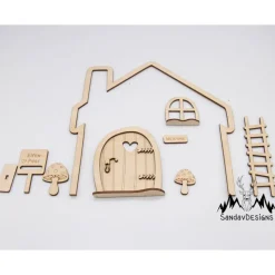 Wichteltür Set mit Haus