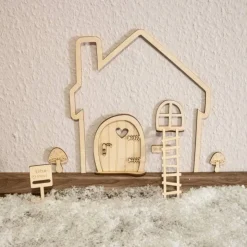 Wichteltür Set mit Haus