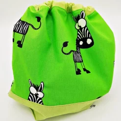 Wiederverwendbarer Stoffbeutel als Geschenkverpackung und Aufbewahrung – waschbar, hygienisch, 100 % Baumwolle, grün