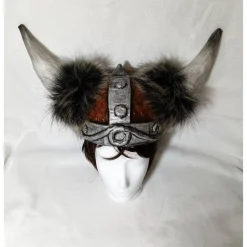 Wikinger Helm, ca.52/ 53cm Kopfumfang, Verkleidung, Fasching, Karneval, Halloween, Rollenspiel, Maskerade