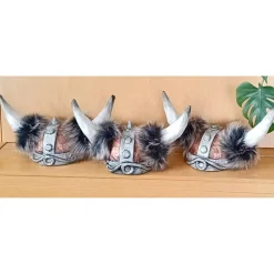 Wikinger Helm, ca.52/ 53cm Kopfumfang, Verkleidung, Fasching, Karneval, Halloween, Rollenspiel, Maskerade