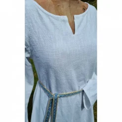 Wikinger Leinen Kleid, used look, Unterkleid Mittelalter, Leinenkleid, stone washed, Cosplay, LARP,