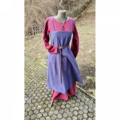 Wikinger Schürzenkleid Leinen, Überkleid used look, LARP, SCA, Toraxacum