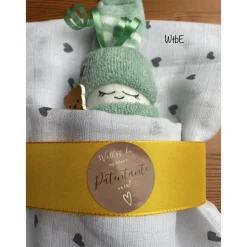 Willst Du meine Patentante sein? Willst Du mein Patenonkel sein? 2er Set Windelbabys, originelle Taufpaten Geschenkidee