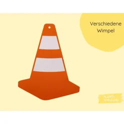 Wimpelkette Bagger | Girlande Baustelle | Bastelset | Baustelle Geburtstag | Bagger Geburtstag | Baustellen Deko