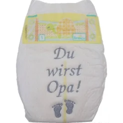 Windel bestickte Du wirst Opa!