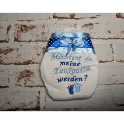 Windel bestickte zur Taufe