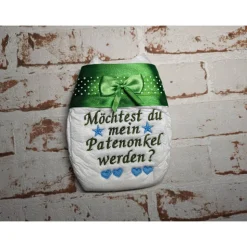 Windel bestickte zur Taufe