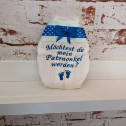 Windel bestickte zur Taufe