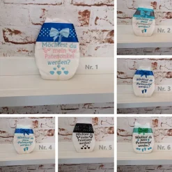 Windel bestickte zur Taufe