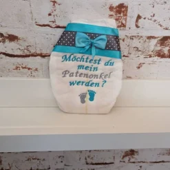 Windel bestickte zur Taufe